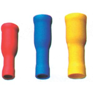 Ακροδέκτης κυλινδρικός, θηλυκός, κόκκινος, για καλώδιο 0,25-1,5mm2 (20 τεμ.) (70492).