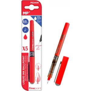 MP στυλό διαρκείας, καλλιγραφίας PE240R, 0.5mm, κόκκινο PE240R.