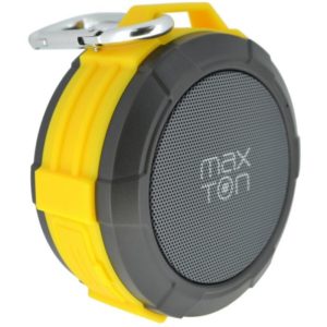 Φορητό Ηχείο Εξωτερικού Χώρου Bluetooth Maxton Telica MX51 3W IP5 Κίτρινο με Ενσωματωμένο Μικρόφωνο Audio-in MicroSD.