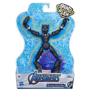 Hasbro Marvel: Avengers Bend and Flex - Black Panther Action Figure (15cm) (E7868).