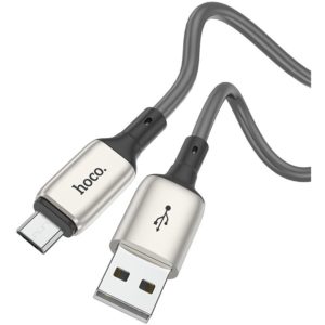 Καλώδιο σύνδεσης Hoco X66 Howdy USB σε Micro-Usb 2.4A Γκρι 1m.
