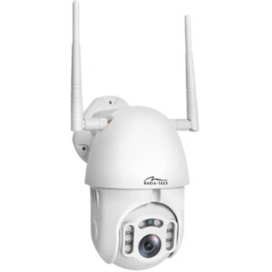 IP Camera Media-Tech MT4102 Cloud SecureCam (1080p) Full HD IP42 Περιστρεφόμενη με Προβολέα, Νυχτερινή Όραση, Ανιχνευτή κίνησης, Αμφίδρομο Ήχο και Θύρα Micro SD Λευκή.( 3 άτοκες δόσεις.)