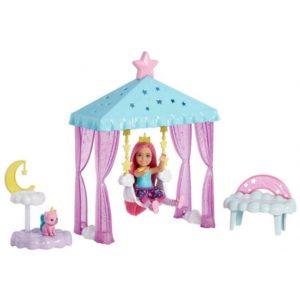Mattel Barbie Dreamtopia: Chelsea - Chelsea Doll Nurturing Fantasy Playset (HLC27).
