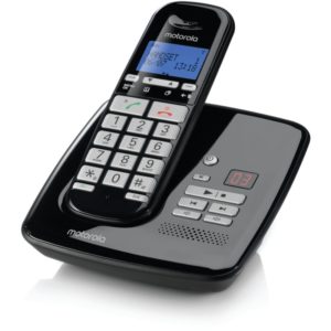 Motorola S3011 BLACK (Ελληνικό Μενού) Ασύρματο τηλέφωνο με τηλεφωνητή συμβατό με ακουστικά βαρηκοΐας.( 3 άτοκες δόσεις.)