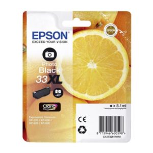 Epson Μελάνι Inkjet Series 33 Photo Black XL (C13T33614012) (EPST336140).