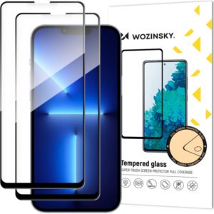 Wozinsky Full Glue Super Tough Full Face Tempered Glass Black 2τμχ (iPhone 13 Pro Max).