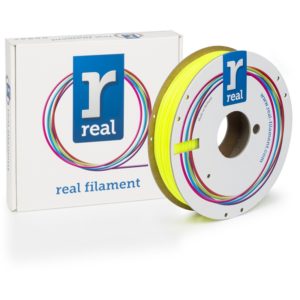 REAL PLA 3D Printer Filament - Fluorescent Yellow - spool of 0.5Kg - 1.75mm (REFPLAFYELLOW500MM175).