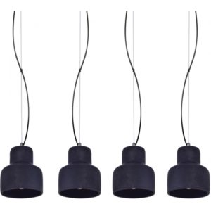 Home Lighting SE 153-125-4 MYRA PENDANT LAMP CEMENT+ 77-4141( 3 άτοκες δόσεις.)