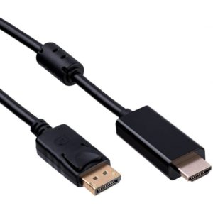 Καλώδιο σύνδεσης Akyga AK-AV-05 HDMI DisplayPort Μαύρο 1.8m.