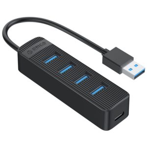 ORICO USB Type-C Hub TWC3-4A, 1x USB Type-C, 4x USB 3.0 ports, μαύρο TWC3-4A-BK-EP.