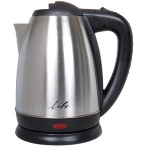 LIFE AQUA 1.8L STAINLESS STEEL ELECTRIC KETTLE, 2200W LIFE.