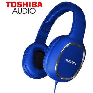 TOSHIBA AUDIO WIRED OVER EAR HEADPHONES BLUE RZE-D160H-BLU