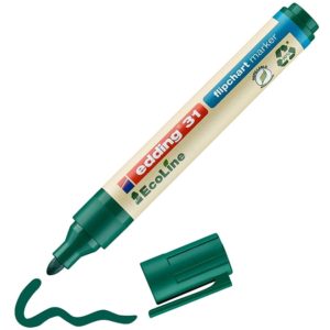 Edding 31 EcoLine Flipchart Marker Green (4-31004) (EDD4-31004).