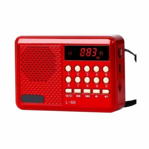 Επαναφορτιζόμενο ραδιόφωνο - L66 - 860667 - Red