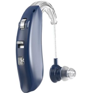 POWERTECH ακουστικό βαρηκοΐας PT-1096, επαναφορτιζόμενο, Bluetooth, μπλε PT-1096.( 3 άτοκες δόσεις.)
