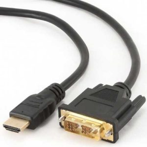 CABLEXPERT HDMI TO DVI M-M CABLE GOLD PLATED CONNECTORS 5m BULK CC-HDMI-DVI-15