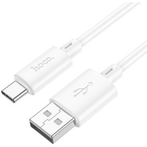 Καλώδιο σύνδεσης Hoco X88 USB σε USB-C 3.0A για Γρήγορη Φόρτιση και Μεταφορά Δεδομένων 1m Λευκό.