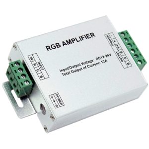 LED RGB Ενισχυτής Σήματος Αλουμινίου 12v (144w) - 24v (288w) GloboStar 88830.