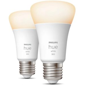 Philips Hue Smart lamp E27 White 800 lumen 9W 2 stuks (LPH02727) (PHILPH02727).( 3 άτοκες δόσεις.)