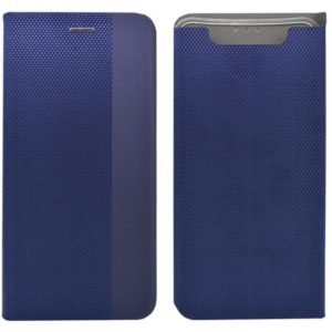 Θήκη Book Ancus Magnetic Canvas για Samsung SM-A805F Galaxy A80 TPU Μαύρη-Μπλε.