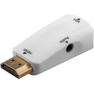 GOOBAY αντάπτορας HDMI σε VGA & 3.5mm 44793, 1080p, λευκός 44793.