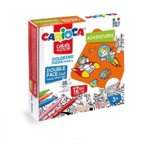 Carioca Puzzle 2σε1 χρωματίζω Adventures 35 τεμ. 70x35εκ..