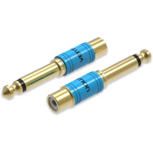 VENTION 6.5mm Male to RCA Female Audio Adapter Blue Metal Type (VDD-C03).