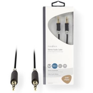 NEDIS CABW22000AT50 Stereo Audio Cable 3.5 mm Male - 3.5 mm Male 5.0 m Anthracit NEDIS.