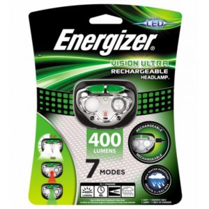 Φακός Κεφαλής Energizer Vision Ultra Rechargable 400 Lumens με Καλώδιο Φόρτισης Πράσινο.( 3 άτοκες δόσεις.)