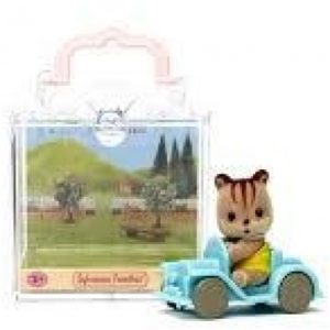 Sylvanian Families: Baby Carry Case (Squirrel On Car) (5203).