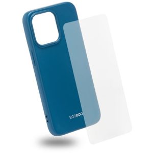 EGOBOO Case TPU Sky Blue+Tempered Glass (iPhone 13 Pro)