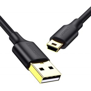 Ugreen Καλώδιο USB-A 2.0 σε mini USB-B 25cm 5-pin Μαύρο 10353.