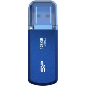SILICON POWER USB Flash Drive Helios 202, 128GB, USB 3.2, μπλε SP128GBUF3202V1B.