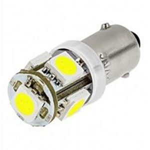 Led λάμπα τύπου BA9S CANBUS με 5 SMD led - 1τμχ. BA9S5CANR
