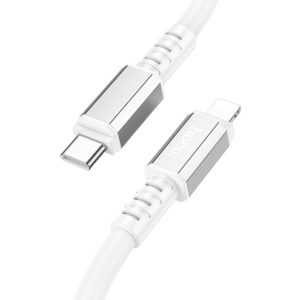 Καλώδιο Σύνδεσης Hoco X85 Strength USB-C σε Lightning PD20W Λευκό 1m Υψηλής Αντοχής.