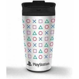 Pyramid Playstation Shapes Metal Travel Mug (MTM25995).
