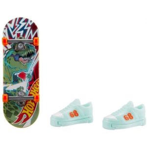 Mattel Hot Wheels Skate Fingerboard and Shoes: Challenge Accepted - T-Rex Roll (HGT60).