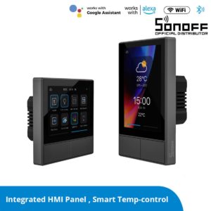 GloboStar® 80058 SONOFF NSPanel-EU - Wi-Fi Smart Scene Wall Switch(86/EU Type) - Integrated HMI Panel - Smart Temperature Control