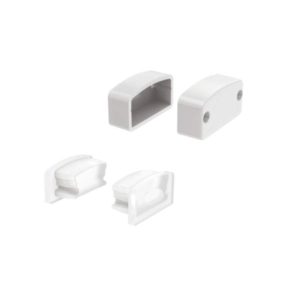 SET OF SILICON & PLASTIC END CAPS FOR P146, 2 WITHOUT HOLE & 2 WITH HOLE