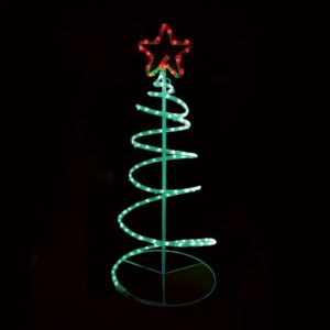 SPIRAL TREE 120 LED ΣΧΕΔΙΟ 5m ΜΟΝΟΚΑΝΑΛ ΦΩΤΟΣΩΛ RED-GREEN IP44 40x40x90cm 1.5m ΚΑΛ.