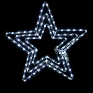 3 STARS 108 LED ΣΧΕΔΙΟ 4.5m ΜΟΝΟΚΑΝΑΛ ΦΩΤΟΣΩΛ ΨΥΧΡΟ ΛΕΥΚΟ ΜΗΧΑΝΙΣΜΟ FLASH IP44 56cm 1.5m ΚΑΛ.