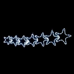7 STARS ΜΕ 6Μ LED ΦΩΤΟΣΩΛΗΝΑ ΔΙΑΦΑΝΟ ΨΥΧΡΟ ACA