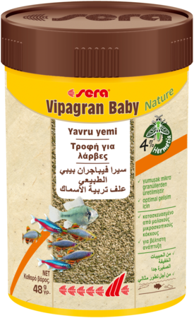 Τροφές για Τροπικά Ψάρια Sera Vipagran Baby Nature 50ml