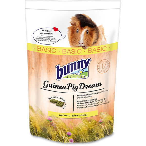 Τροφή για Ινδικά Χοιρίδια Bunny Nature Guinea Pig Dream Basic 750gr