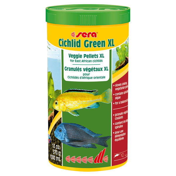 Τροφές για Κιχλίδες Sera Cichlid Green Xl - 1000Ml Green