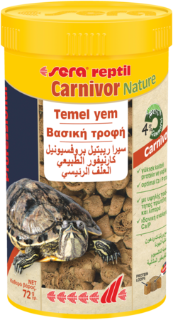 Τροφή για Χελώνες Sera Reptil Professional Carnivor Nature 250ml