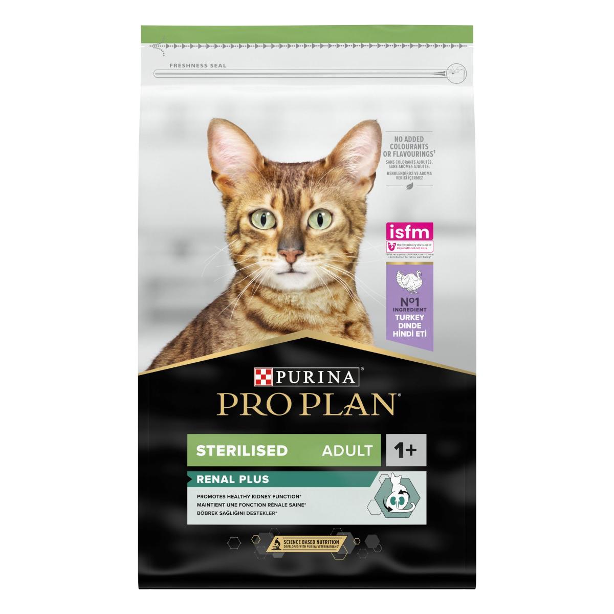Ξηρά Τροφή Purina Pro Plan Sterilised Renal Plus Cat για Ενήλικες Στειρωμένες Γάτες. Πλούσια σε Γαλοπούλα 10kg