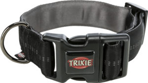 Περιλαίμιο Trixie για Σκύλους Softline Elegance, Έξτρα Φαρδύ, Διαστάσεων: 55 έως 70 cm/38mm L/XL - Μαύρο / Γραφίτης