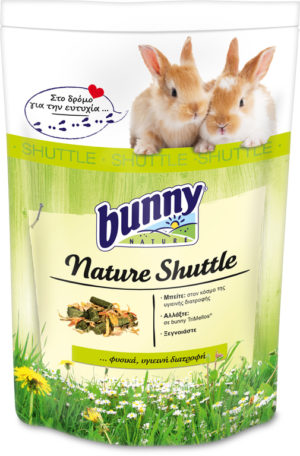 Τροφή για Κουνέλια Νάνους Bunny Nature Shuttle 600gr