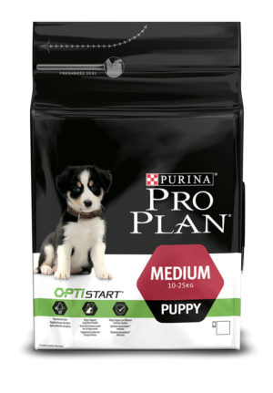 Ξηρά Τροφή Pro Plan Medium Puppy Healthy Start για μεσαίου μεγέθους κουτάβια. Επίσης, κατάλληλο για έγκυες/θηλάζουσες σκύλες Πλούσια σε Κοτόπουλο 3kg
